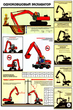 ПС21 Одноковшовый экскаватор. Безопасность земляных работ (ламинированная бумага, a2, 4 листа) - Охрана труда на строительных площадках - Плакаты для строительства - Магазин охраны труда и техники безопасности stroiplakat.ru